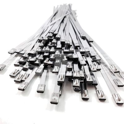 China Van de de kabelband van het Sterkteroestvrije staal van de balslot zwart het type #304 #316 roestvrij staal met grote trekspanning leverancier