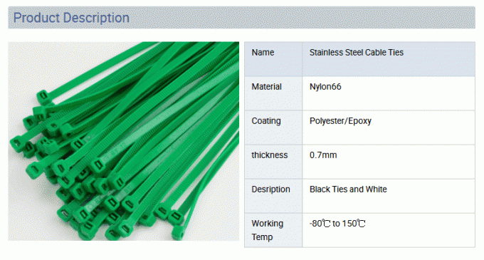 Nylon de Kabelbanden van de roestvrij staalweerhaak/Openluchtpitbanden 4.8mm Breedte